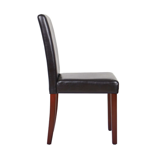 DSZ Product, feed-cond-new, feed-sl-DSZ Freight Payable2x Wooden Frame Brown Leatherette Dining Chairs with Solid Pine Legs - Premium Furniture > Dining > Kitchen & Dining Chairs from Melbournians Furniture ! Shop Online Buy Now at S & D's Value Store Family Business Best Customer ServiceDSZ Product, feed-cond-new, feed-sl-DSZ Freight Payable