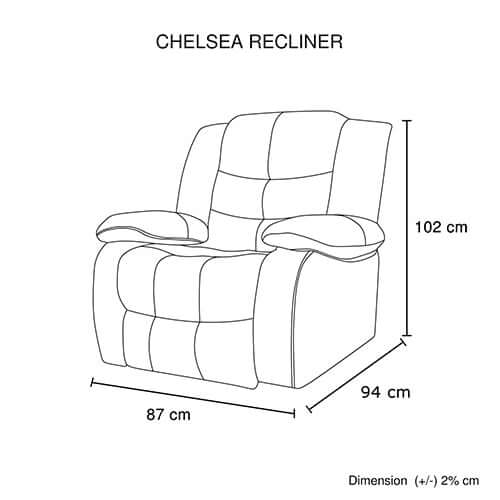 DSZ Product, feed-cond-new, feed-sl-DSZ Freight Payable, newChelsea 1R Seater Finest Leatherette Recliner Feature Console Led Light Ultra Cushioned - Premium Furniture > Bar Stools & Chairs > Arm Chairs & Recliners from Melbournians Furniture ! Shop Online Buy Now at S & D's Value Store Family Business Best Customer ServiceDSZ Product, feed-cond-new, feed-sl-DSZ Freight Payable, new