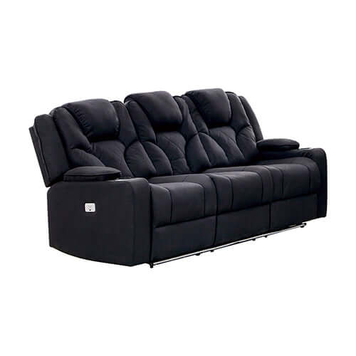 DSZ Product, feed-cond-new, feed-sl-DSZ Freight Payable, new3+2+1 Seater Electric Recliner Stylish Rhino Fabric Black Lounge Armchair With Led Features - Premium Furniture > Bar Stools & Chairs > Gaming Chairs from DSZ ! Shop Online Buy Now at S & D's Value Store Family Business Best Customer ServiceDSZ Product, feed-cond-new, feed-sl-DSZ Freight Payable, new