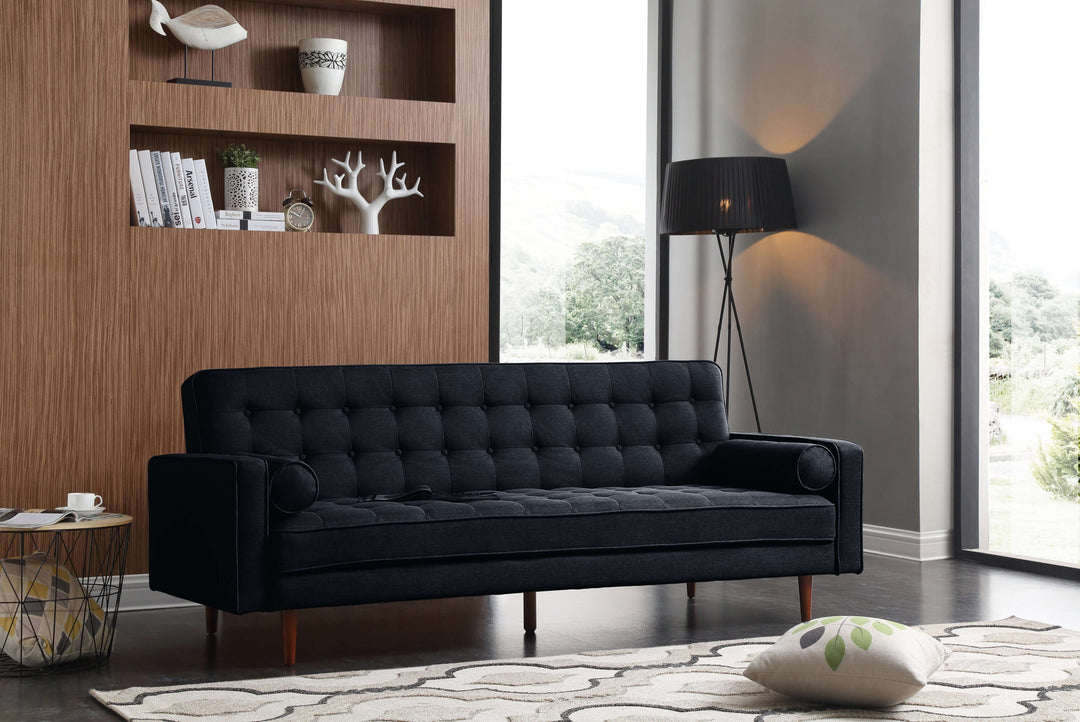 DSZ Product, feed-cond-new, feed-sl-DSZ Freight Payable, newSofa Bed 3 Seater Button Tufted Lounge Set For Living Room Couch In Velvet Black Colour - Premium Furniture > Sofas > Sofas & Sofa Beds from DSZ ! Shop Online Buy Now at S & D's Value Store Family Business Best Customer ServiceDSZ Product, feed-cond-new, feed-sl-DSZ Freight Payable, new