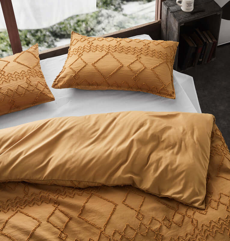 DSZ Product, feed-cond-new, feed-sl-DSZ Freight PayableTufted Ultra Soft Microfiber Quilt Cover Set - Single Caramel - Premium Home & Garden > Bedding > Bed Sheets from Cleverpolly ! Shop Online Buy Now at S & D's Value Store Family Business Best Customer ServiceDSZ Product, feed-cond-new, feed-sl-DSZ Freight Payable