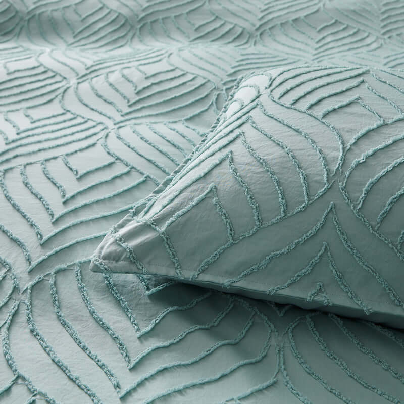 DSZ Product, feed-cond-new, feed-sl-DSZ Freight PayableTufted Ultra Soft Microfiber Quilt Cover Set - Single Sage Green - Premium Home & Garden > Bedding > Bed Sheets from Cleverpolly ! Shop Online Buy Now at S & D's Value Store Family Business Best Customer ServiceDSZ Product, feed-cond-new, feed-sl-DSZ Freight Payable