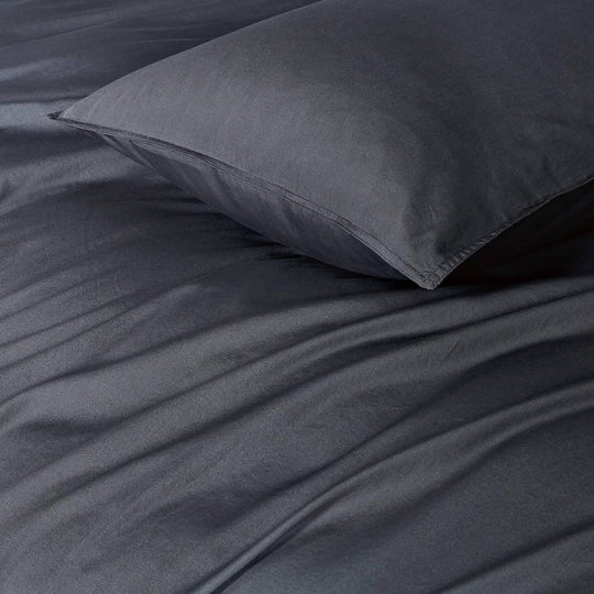 DSZ Product, feed-cond-new, feed-sl-DSZ Freight Payable100% Cotton Vintage Washed Bed Quilt Cover Set (2Pcs) - Charcoal - Single - Premium Home & Garden > Bedding > Quilts & Duvets from Gioia Casa ! Shop Online Buy Now at S & D's Value Store Family Business Best Customer ServiceDSZ Product, feed-cond-new, feed-sl-DSZ Freight Payable