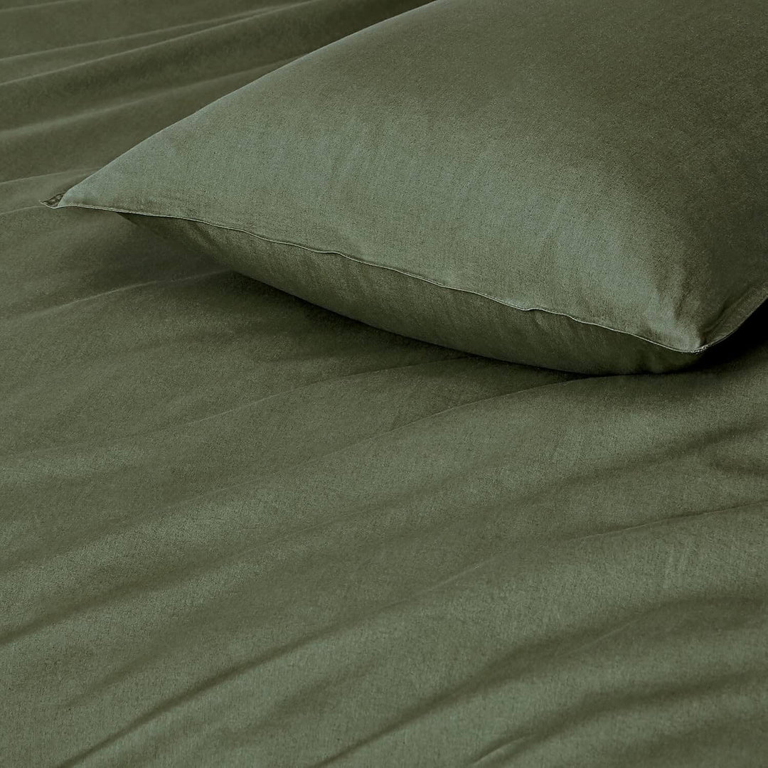 DSZ Product, feed-cond-new, feed-sl-DSZ Freight Payable100% Cotton Vintage Washed Bed Quilt Cover Set (2Pcs) - Khaki Green - Single - Premium Home & Garden > Bedding > Quilts & Duvets from Gioia Casa ! Shop Online Buy Now at S & D's Value Store Family Business Best Customer ServiceDSZ Product, feed-cond-new, feed-sl-DSZ Freight Payable