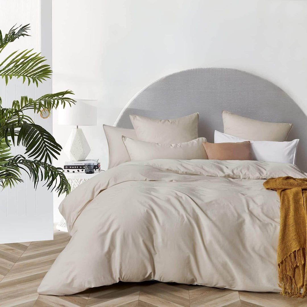 DSZ Product, feed-cond-new, feed-sl-DSZ Freight Payable100% Cotton Vintage Washed Bed Quilt Cover Set (2Pcs) - Natural - Single - Premium Home & Garden > Bedding > Quilts & Duvets from Gioia Casa ! Shop Online Buy Now at S & D's Value Store Family Business Best Customer ServiceDSZ Product, feed-cond-new, feed-sl-DSZ Freight Payable