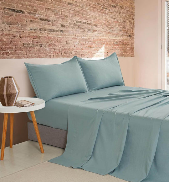 DSZ Product, feed-cond-new, feed-sl-DSZ Freight PayableVintage Washed Microfibre Sheet Set With 1 Pillowcase - Seafoam - Single - Premium Home & Garden > Bedding > Bed Sheets from Cleverpolly ! Shop Online Buy Now at S & D's Value Store Family Business Best Customer ServiceDSZ Product, feed-cond-new, feed-sl-DSZ Freight Payable