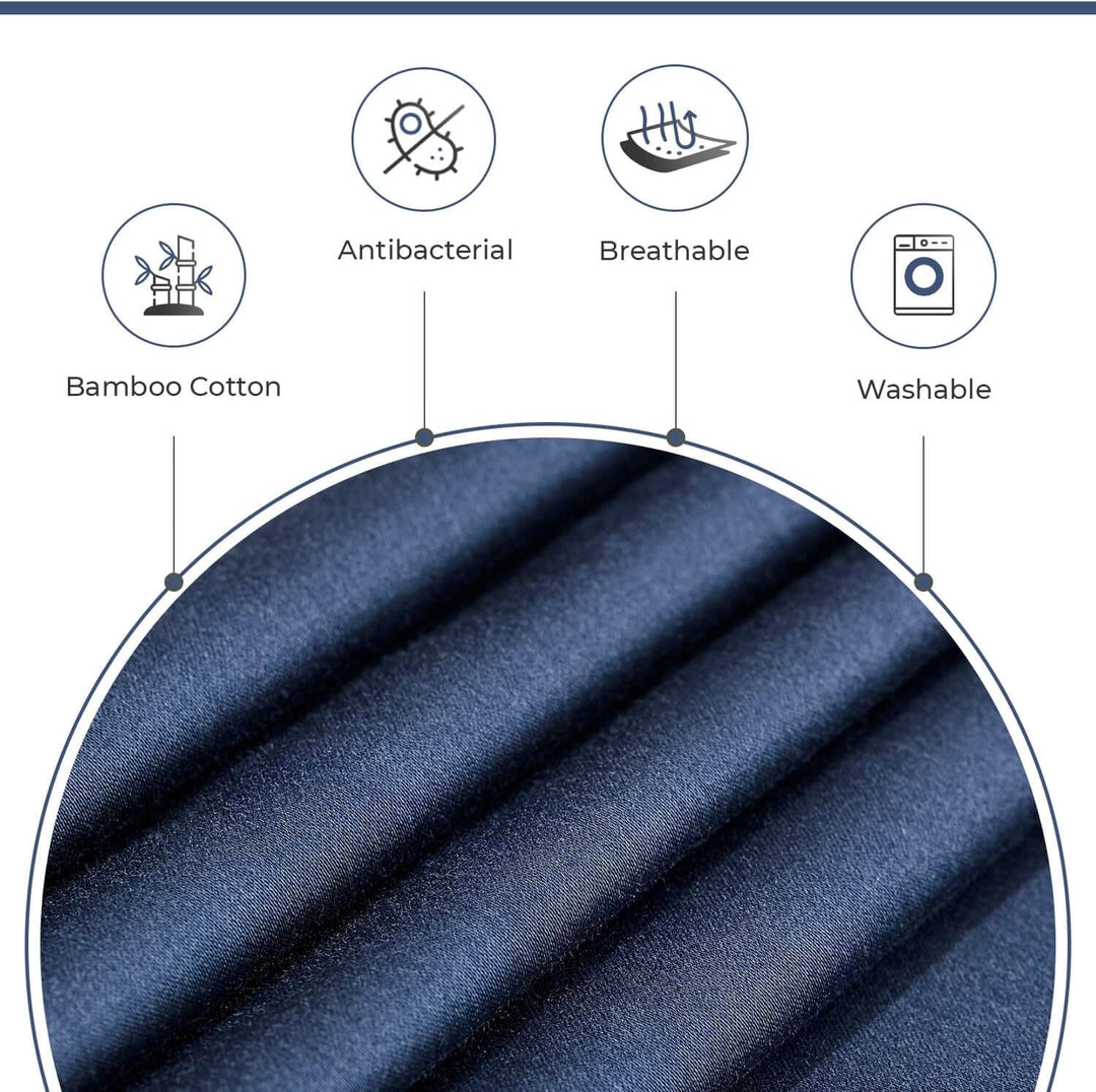 DSZ Product, feed-cond-new, feed-sl-DSZ Freight PayableBamboo Cotton Blend All Season Bedding Set - Navy Blue - Double Size - Premium Home & Garden > Bedding > Bed Sheets from Gioia Casa ! Shop Online Buy Now at S & D's Value Store Family Business Best Customer ServiceDSZ Product, feed-cond-new, feed-sl-DSZ Freight Payable