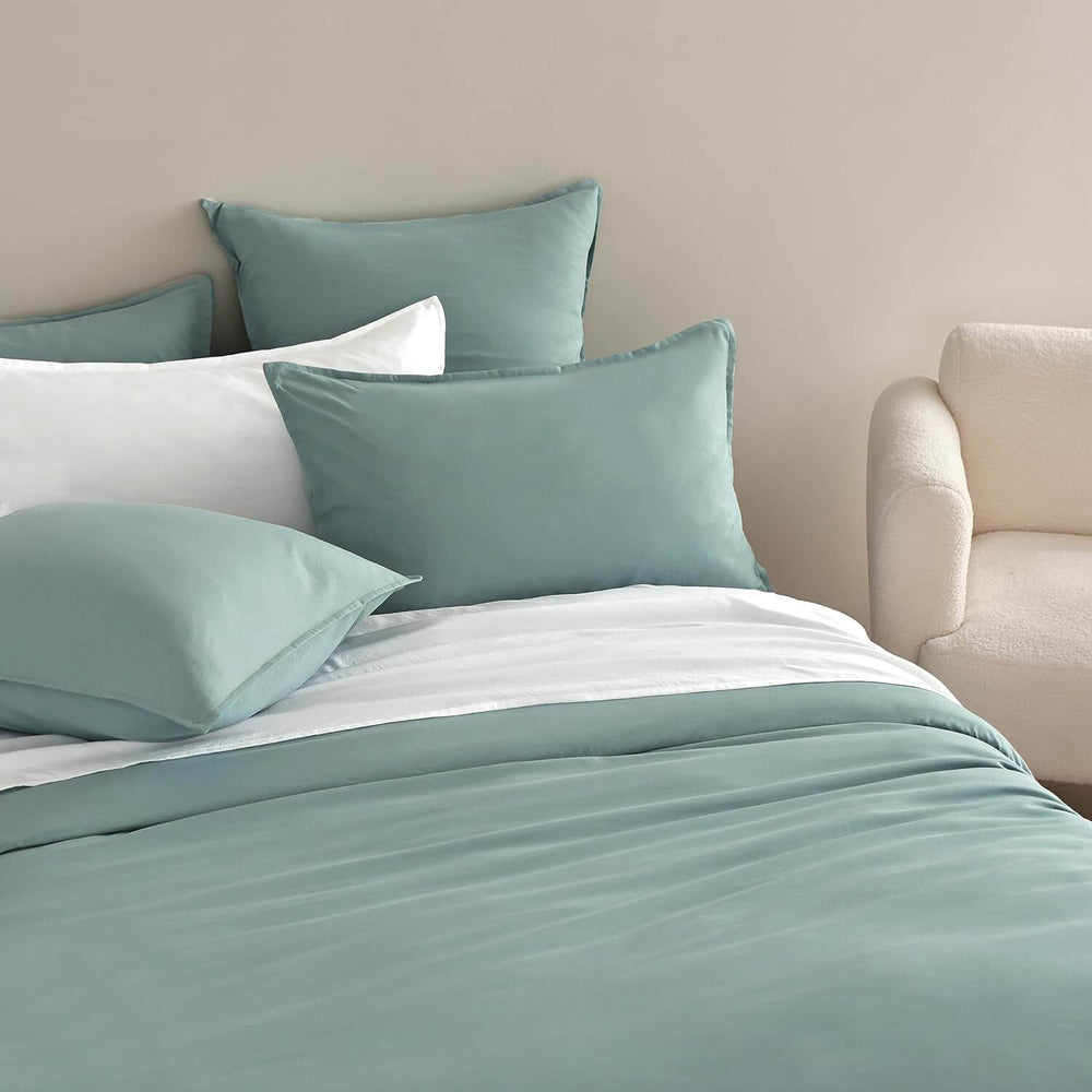 DSZ Product, feed-cond-new, feed-sl-DSZ Freight PayableVintage Washed Microfibre Quilt Cover Set (3Pcs) - Seafoam - Double Size - Premium Home & Garden > Bedding > Quilts & Duvets from Cleverpolly ! Shop Online Buy Now at S & D's Value Store Family Business Best Customer ServiceDSZ Product, feed-cond-new, feed-sl-DSZ Freight Payable