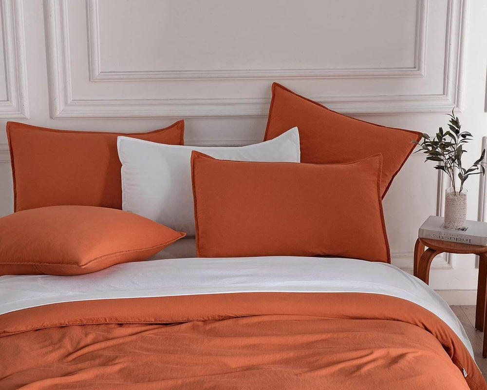 DSZ Product, feed-cond-new, feed-sl-DSZ Freight PayableVintage Washed Microfibre Quilt Cover Set (3Pcs) - Terracotta - Double Size - Premium Home & Garden > Bedding > Quilts & Duvets from Cleverpolly ! Shop Online Buy Now at S & D's Value Store Family Business Best Customer ServiceDSZ Product, feed-cond-new, feed-sl-DSZ Freight Payable