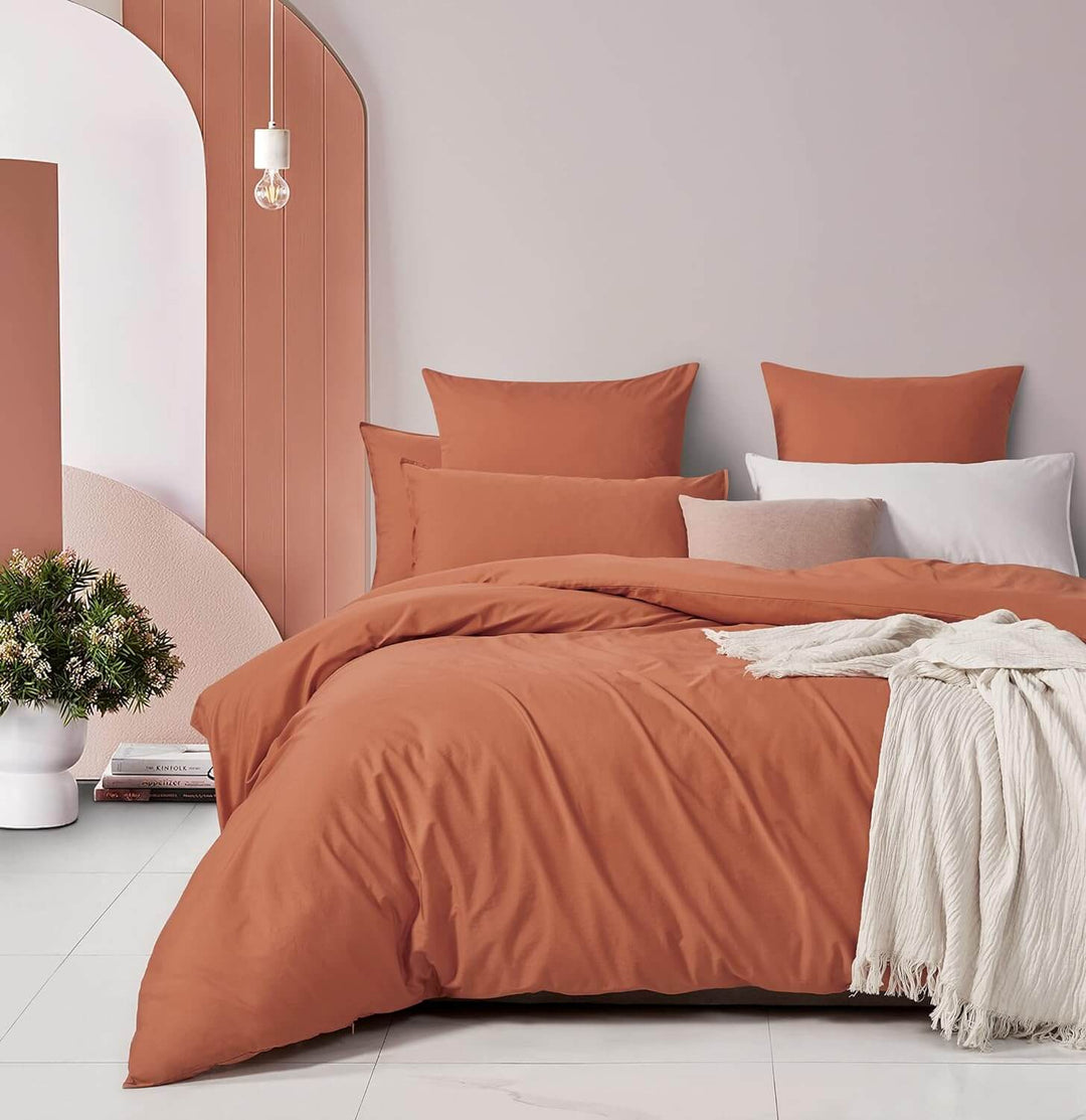 DSZ Product, feed-cond-new, feed-sl-DSZ Freight Payable100% Cotton Vintage Washed Bed Quilt Cover Set (3Pcs) - Brick - Double Size - Premium Home & Garden > Bedding > Quilts & Duvets from Gioia Casa ! Shop Online Buy Now at S & D's Value Store Family Business Best Customer ServiceDSZ Product, feed-cond-new, feed-sl-DSZ Freight Payable