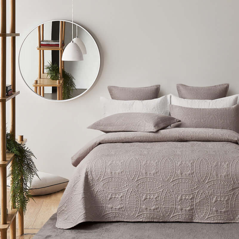 DSZ Product, feed-cond-new, feed-sl-DSZ Freight PayableLisbon Quilted 3 Pieces Embossed Coverlet Set - Queen/Double Beige - Premium Home & Garden > Bedding > Duvet Covers from Gioia Casa ! Shop Online Buy Now at S & D's Value Store Family Business Best Customer ServiceDSZ Product, feed-cond-new, feed-sl-DSZ Freight Payable