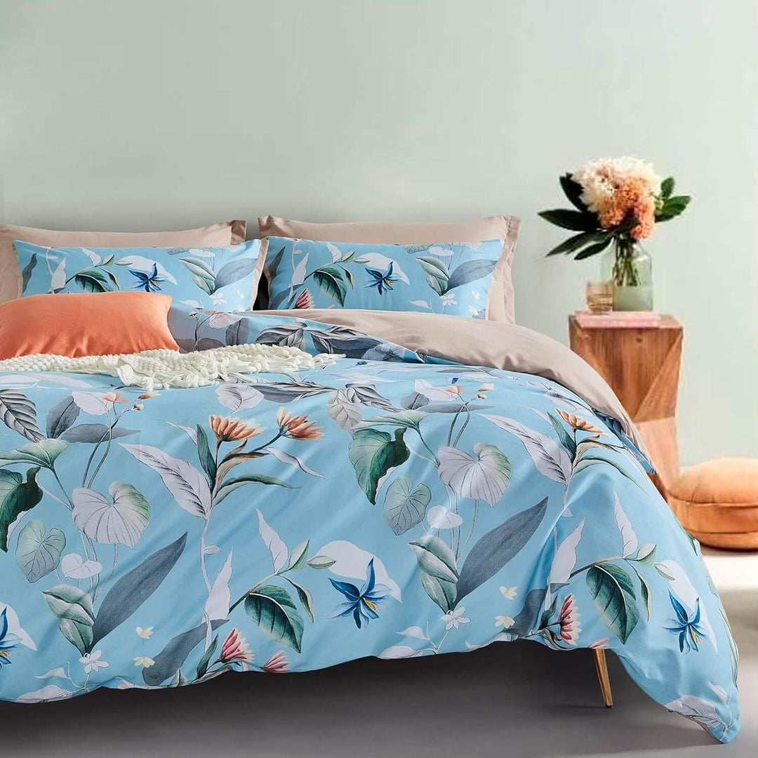 DSZ Product, feed-cond-new, feed-sl-DSZ Freight PayableBotanical Microfibre Quilt Cover Set (3Pcs) - Sarah - Queen Size - Premium Home & Garden > Bedding > Quilts & Duvets from Cleverpolly ! Shop Online Buy Now at S & D's Value Store Family Business Best Customer ServiceDSZ Product, feed-cond-new, feed-sl-DSZ Freight Payable