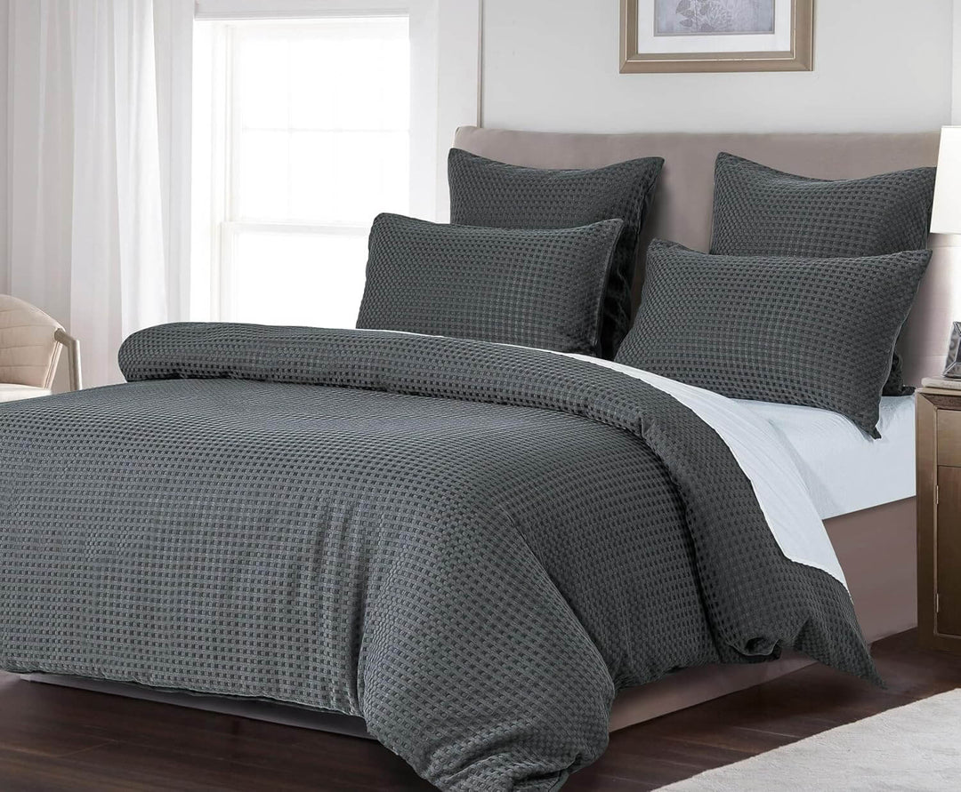 DSZ Product, feed-cond-new, feed-sl-DSZ Freight Payable100% Premium Waffle Microfibre Quilt Cover Set (3Pcs) - Dark Grey - Queen - Premium Home & Garden > Bedding > Quilts & Duvets from Cleverpolly ! Shop Online Buy Now at S & D's Value Store Family Business Best Customer ServiceDSZ Product, feed-cond-new, feed-sl-DSZ Freight Payable