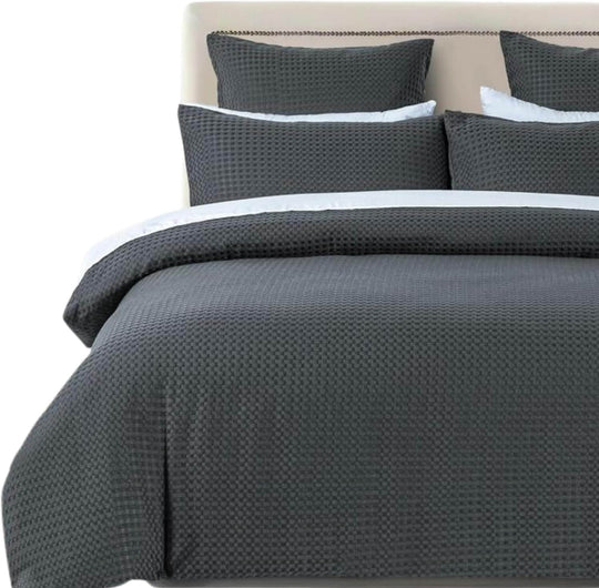 DSZ Product, feed-cond-new, feed-sl-DSZ Freight Payable100% Premium Waffle Microfibre Quilt Cover Set (3Pcs) - Dark Grey - Queen - Premium Home & Garden > Bedding > Quilts & Duvets from Cleverpolly ! Shop Online Buy Now at S & D's Value Store Family Business Best Customer ServiceDSZ Product, feed-cond-new, feed-sl-DSZ Freight Payable