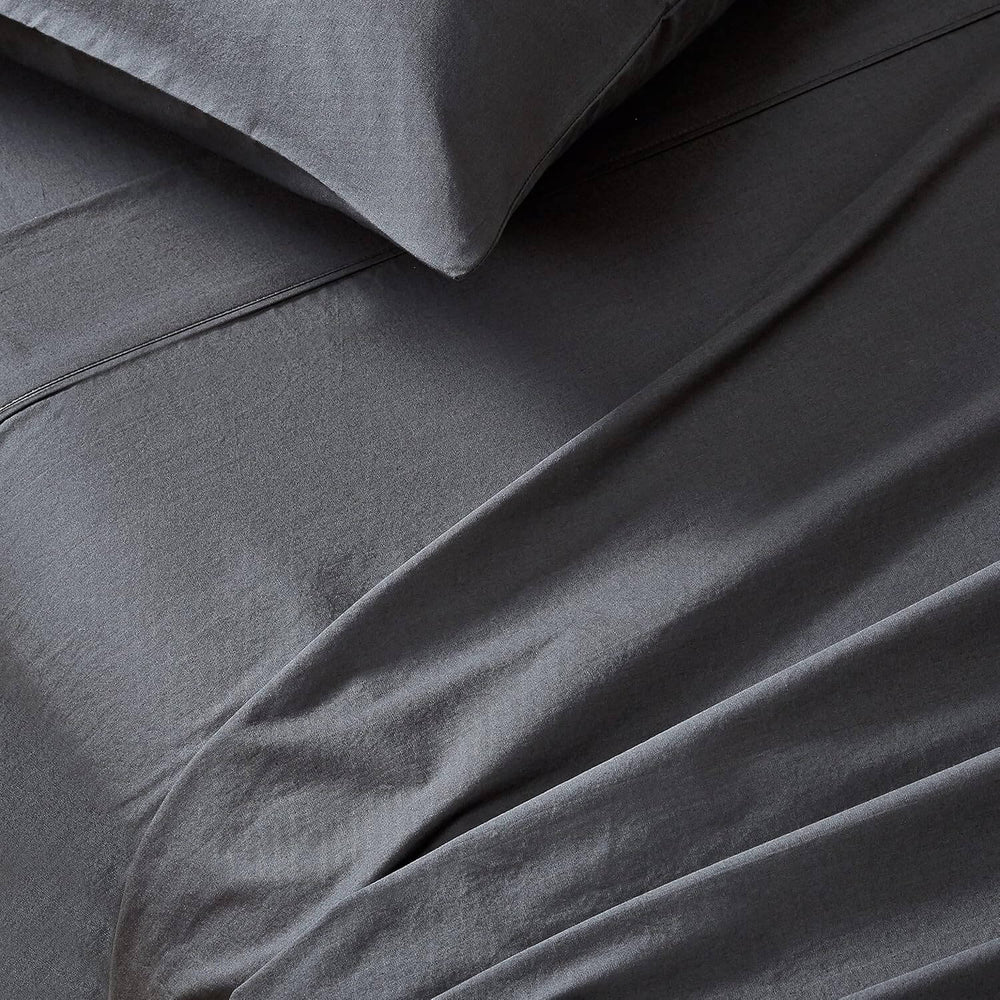 DSZ Product, feed-cond-new, feed-sl-DSZ Freight PayableVintage Washed 100% Cotton Sheet Set with 2 Pillowcases - Charcoal - Queen Size - Premium Home & Garden > Bedding > Bed Sheets from Gioia Casa ! Shop Online Buy Now at S & D's Value Store Family Business Best Customer ServiceDSZ Product, feed-cond-new, feed-sl-DSZ Freight Payable