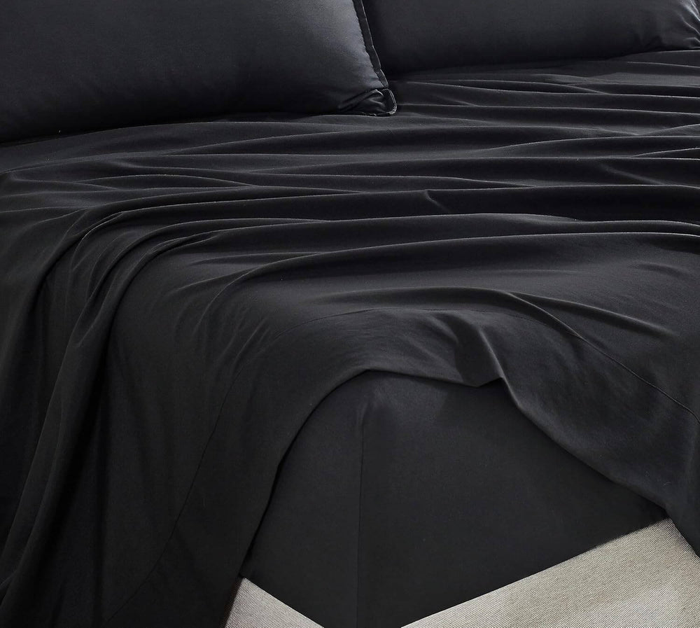 DSZ Product, feed-cond-new, feed-sl-DSZ Freight PayableVintage Washed Microfibre Sheet Set With 2 Pillowcases - Black - Queen - Premium Home & Garden > Bedding > Bed Sheets from Cleverpolly ! Shop Online Buy Now at S & D's Value Store Family Business Best Customer ServiceDSZ Product, feed-cond-new, feed-sl-DSZ Freight Payable