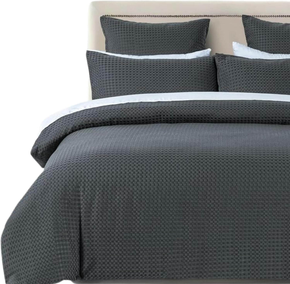 DSZ Product, feed-cond-new, feed-sl-DSZ Freight Payable100% Premium Waffle Microfibre Quilt Cover Set (3Pcs) - Dark Grey - King - Premium Home & Garden > Bedding > Quilts & Duvets from Cleverpolly ! Shop Online Buy Now at S & D's Value Store Family Business Best Customer ServiceDSZ Product, feed-cond-new, feed-sl-DSZ Freight Payable