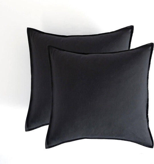 DSZ Product, feed-cond-new, feed-sl-DSZ Freight PayableVintage Washed Microfibre European Pillowcases - Set Of 2 Luxurious European Pillow Covers - Black - Premium Home & Garden > Bedding > Pillowcases from Cleverpolly ! Shop Online Buy Now at S & D's Value Store Family Business Best Customer ServiceDSZ Product, feed-cond-new, feed-sl-DSZ Freight Payable