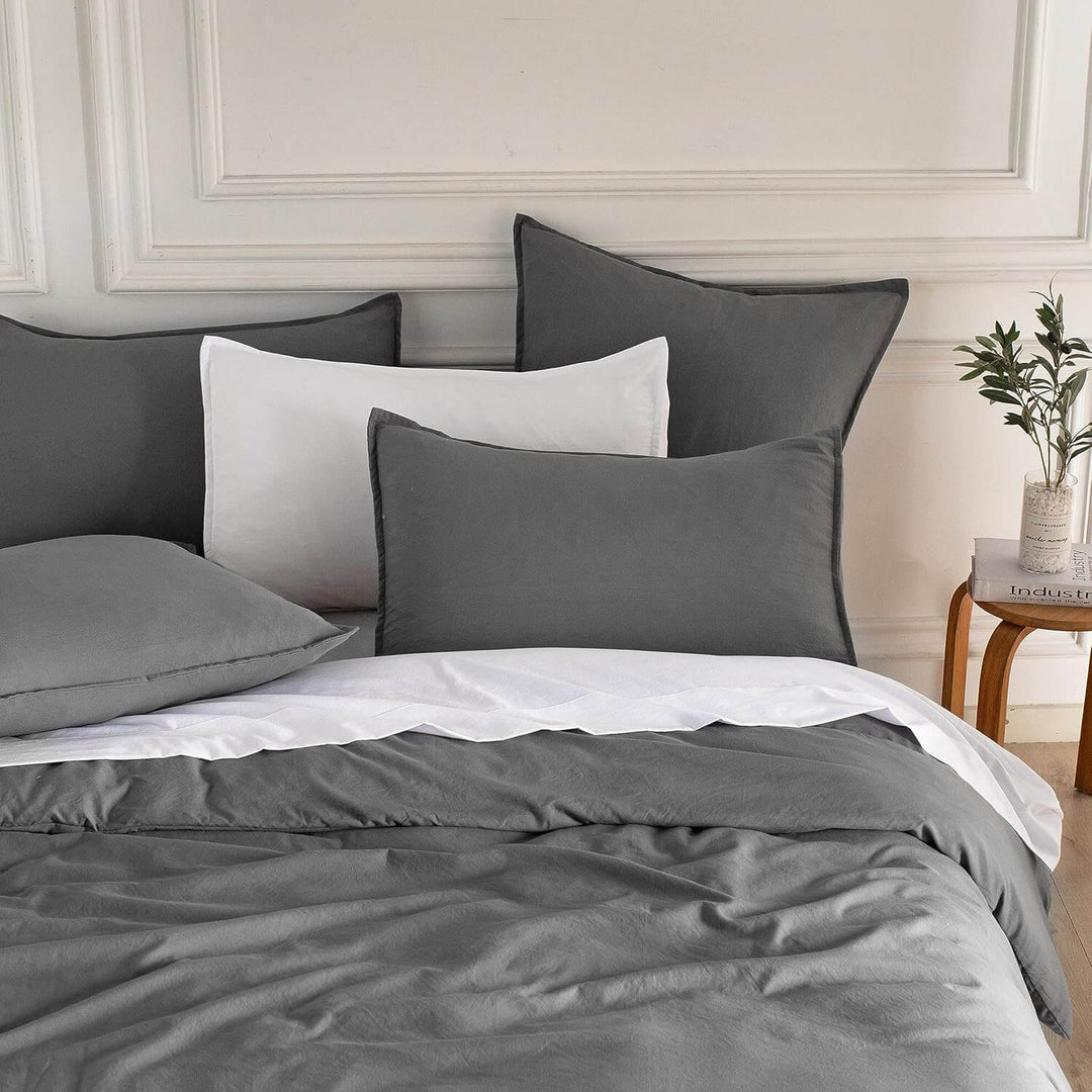 DSZ Product, feed-cond-new, feed-sl-DSZ Freight PayableVintage Washed Microfibre European Pillowcases - Set Of 2 Luxurious European Pillow Covers - Grey - Premium Home & Garden > Bedding > Pillowcases from Cleverpolly ! Shop Online Buy Now at S & D's Value Store Family Business Best Customer ServiceDSZ Product, feed-cond-new, feed-sl-DSZ Freight Payable