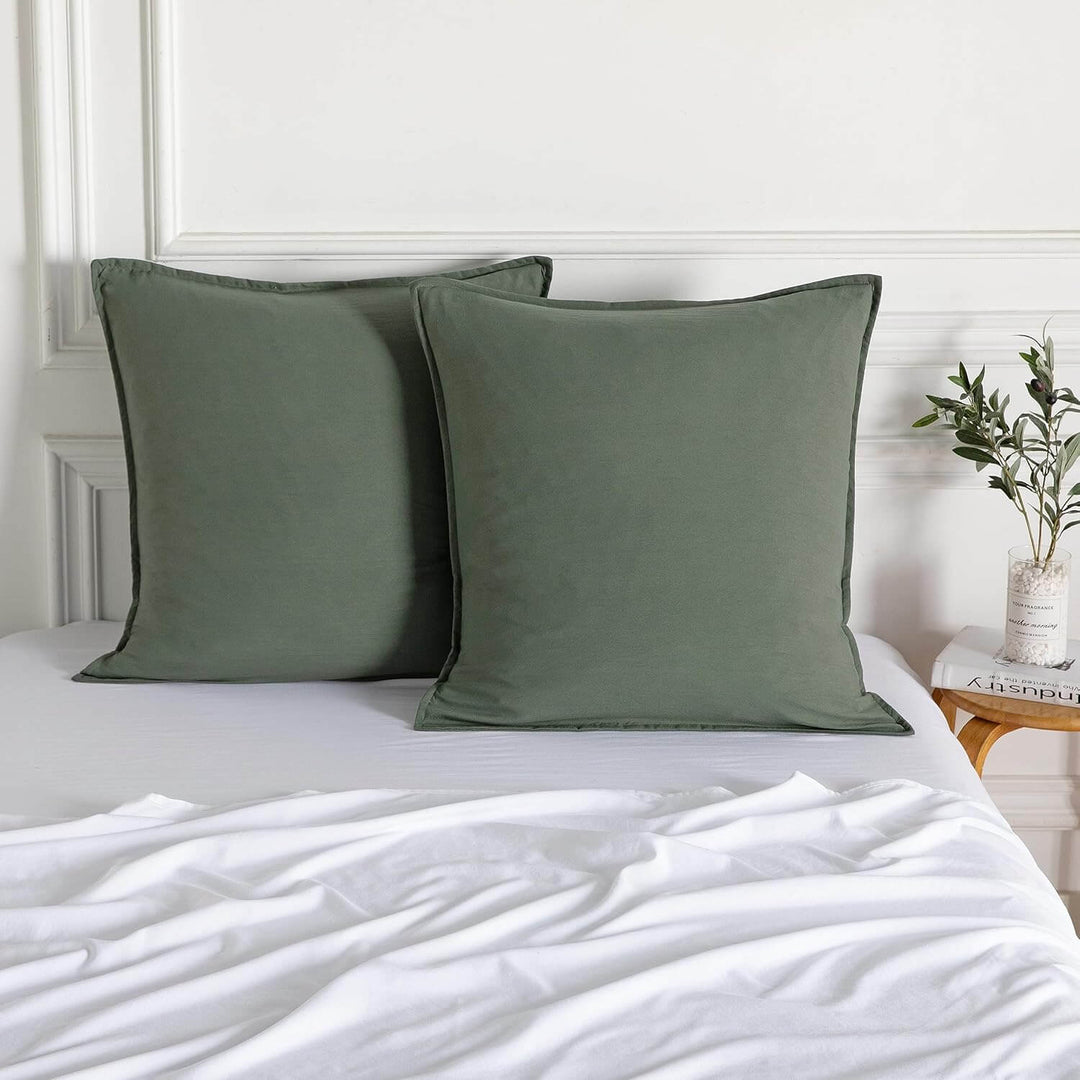 DSZ Product, feed-cond-new, feed-sl-DSZ Freight PayableVintage Washed Microfibre European Pillowcases - Set Of 2 Luxurious European Pillow Covers - Khaki Green - Premium Home & Garden > Bedding > Pillowcases from Cleverpolly ! Shop Online Buy Now at S & D's Value Store Family Business Best Customer ServiceDSZ Product, feed-cond-new, feed-sl-DSZ Freight Payable