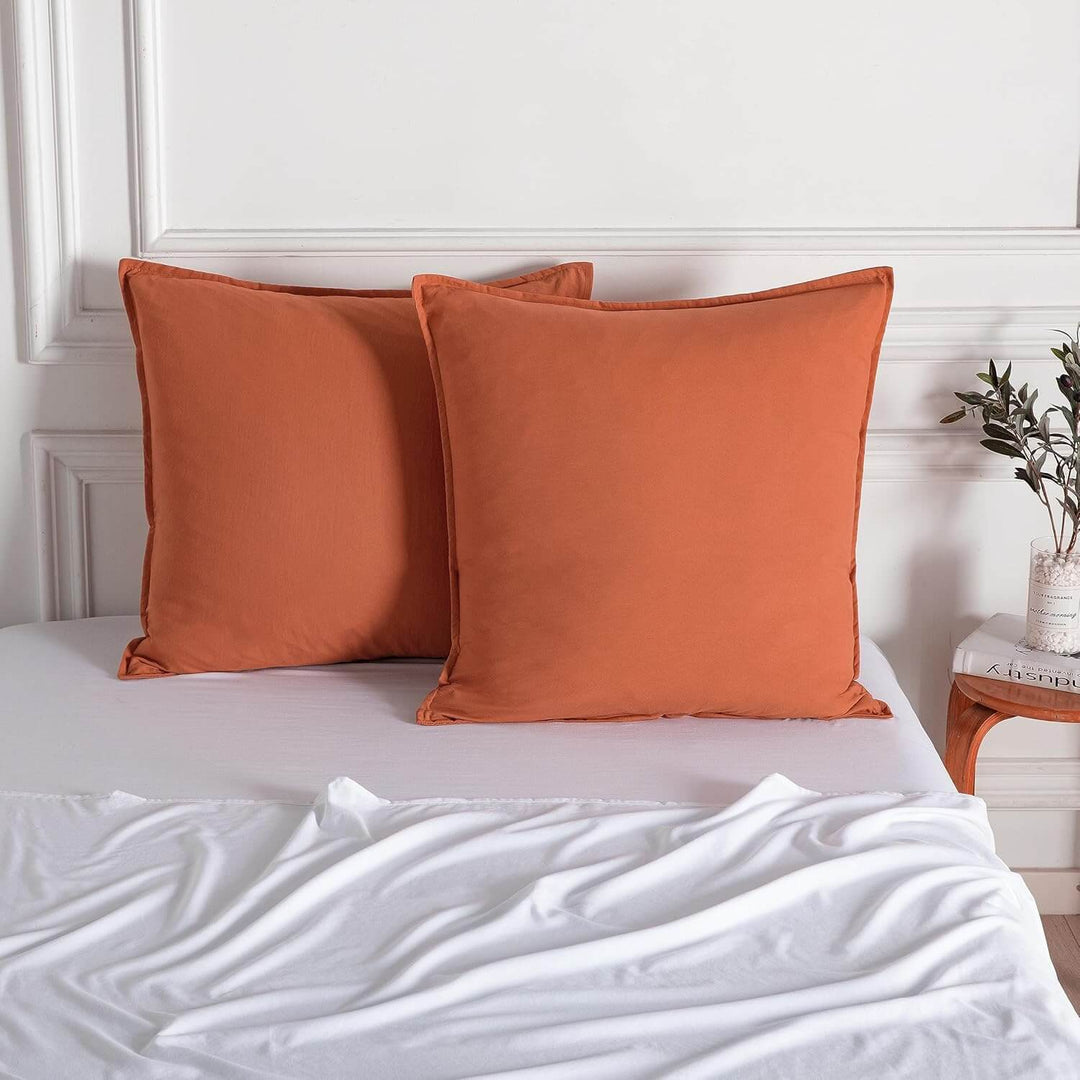 DSZ Product, feed-cond-new, feed-sl-DSZ Freight PayableVintage Washed Microfibre European Pillowcases - Set Of 2 Luxurious European Pillow Covers - Terracotta - Premium Home & Garden > Bedding > Pillowcases from Cleverpolly ! Shop Online Buy Now at S & D's Value Store Family Business Best Customer ServiceDSZ Product, feed-cond-new, feed-sl-DSZ Freight Payable