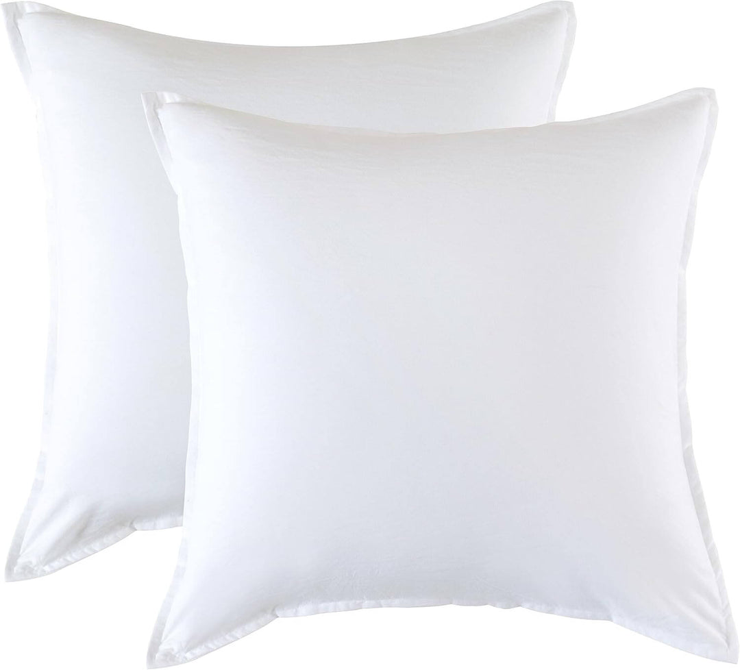 DSZ Product, feed-cond-new, feed-sl-DSZ Freight PayableVintage Washed Microfibre European Pillowcases - Set Of 2 Luxurious European Pillow Covers - White - Premium Home & Garden > Bedding > Pillowcases from Cleverpolly ! Shop Online Buy Now at S & D's Value Store Family Business Best Customer ServiceDSZ Product, feed-cond-new, feed-sl-DSZ Freight Payable