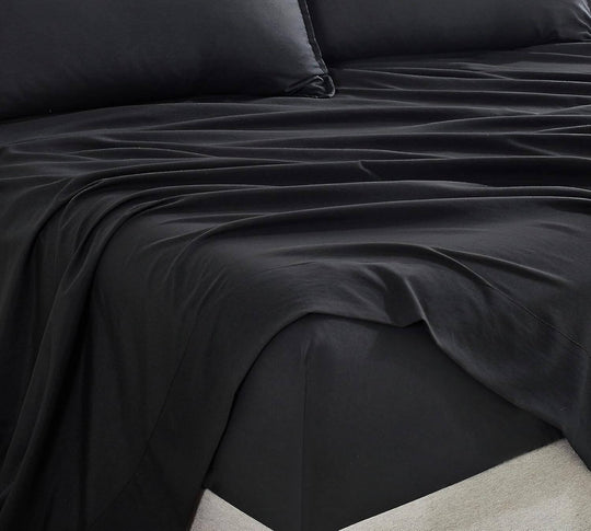 DSZ Product, feed-cond-new, feed-sl-DSZ Freight PayableVintage Washed Microfibre Sheet Set With 1 Pillowcase - Black - King Single - Premium Home & Garden > Bedding > Bed Sheets from Cleverpolly ! Shop Online Buy Now at S & D's Value Store Family Business Best Customer ServiceDSZ Product, feed-cond-new, feed-sl-DSZ Freight Payable