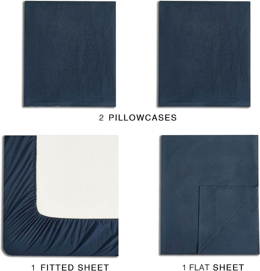 DSZ Product, feed-cond-new, feed-sl-DSZ Freight PayableVintage Washed Microfibre Sheet Set With 1 Pillowcase - Navy - King Single - Premium Home & Garden > Bedding > Bed Sheets from Cleverpolly ! Shop Online Buy Now at S & D's Value Store Family Business Best Customer ServiceDSZ Product, feed-cond-new, feed-sl-DSZ Freight Payable