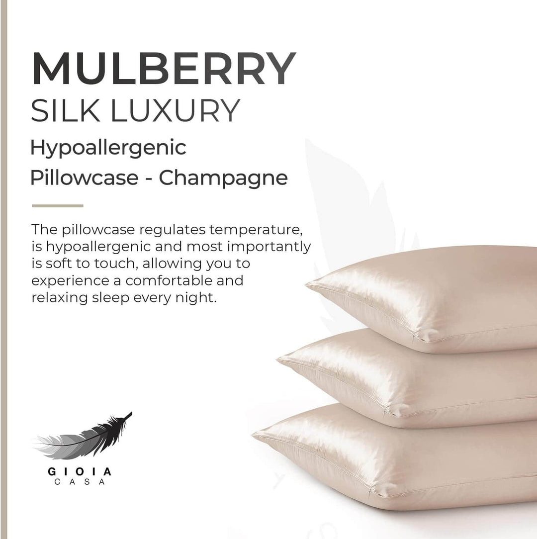 DSZ Product, feed-cond-new, feed-sl-DSZ Freight Payable, newLuxury Pillowcase - 100% Pure Mulberry Silk On Both Sides - Champagne - Premium Home & Garden > Bedding > Pillowcases from Gioia Casa ! Shop Online Buy Now at S & D's Value Store Family Business Best Customer ServiceDSZ Product, feed-cond-new, feed-sl-DSZ Freight Payable, new