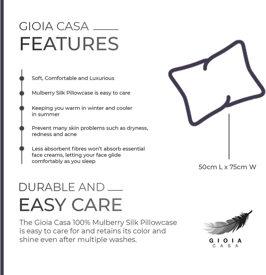 DSZ Product, feed-cond-new, feed-sl-DSZ Freight Payable, newLuxury Pillowcase - 100% Pure Mulberry Silk On Both Sides - Dark Purple - Premium Home & Garden > Bedding > Pillowcases from Gioia Casa ! Shop Online Buy Now at S & D's Value Store Family Business Best Customer ServiceDSZ Product, feed-cond-new, feed-sl-DSZ Freight Payable, new