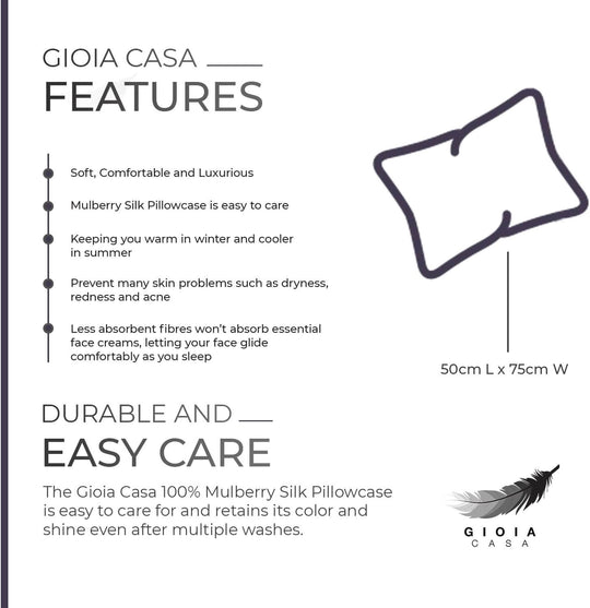 DSZ Product, feed-cond-new, feed-sl-DSZ Freight Payable, newLuxury Pillowcase - 100% Pure Mulberry Silk On Both Sides - Dark Purple - Premium Home & Garden > Bedding > Pillowcases from Gioia Casa ! Shop Online Buy Now at S & D's Value Store Family Business Best Customer ServiceDSZ Product, feed-cond-new, feed-sl-DSZ Freight Payable, new