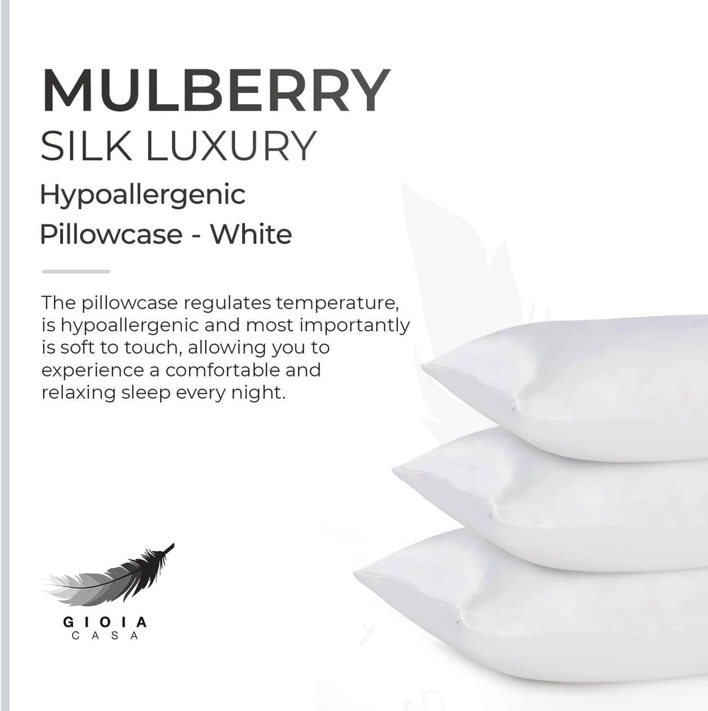 DSZ Product, feed-cond-new, feed-sl-DSZ Freight PayableLuxury Pillowcase - 100% Pure Mulberry Silk On Both Sides - White - Premium Home & Garden > Bedding > Pillowcases from Gioia Casa ! Shop Online Buy Now at S & D's Value Store Family Business Best Customer ServiceDSZ Product, feed-cond-new, feed-sl-DSZ Freight Payable