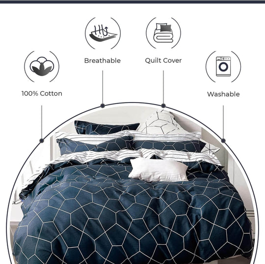 DSZ Product, feed-cond-new, feed-sl-DSZ Freight Payable100% Cotton Fred Reversible Printed Quilt Cover Set - Super King Size - Premium Home & Garden > Bedding > Quilts & Duvets from Gioia Casa ! Shop Online Buy Now at S & D's Value Store Family Business Best Customer ServiceDSZ Product, feed-cond-new, feed-sl-DSZ Freight Payable