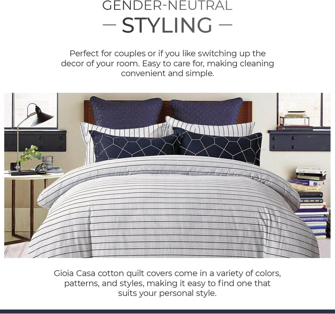 DSZ Product, feed-cond-new, feed-sl-DSZ Freight Payable100% Cotton Fred Reversible Printed Quilt Cover Set - Super King Size - Premium Home & Garden > Bedding > Quilts & Duvets from Gioia Casa ! Shop Online Buy Now at S & D's Value Store Family Business Best Customer ServiceDSZ Product, feed-cond-new, feed-sl-DSZ Freight Payable