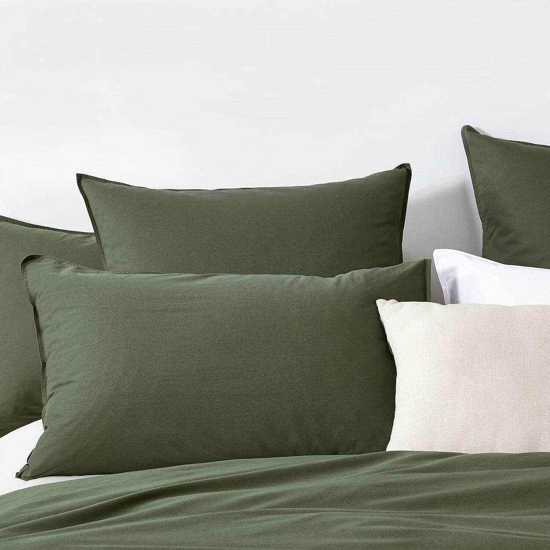 DSZ Product, feed-cond-new, feed-sl-DSZ Freight Payable, newVintage Washed 100% Cotton Standard Pillowcase - Luxurious Standard Pillow Cover - Khaki Green - 2 Pcs - Premium Home & Garden > Bedding > Pillowcases from Gioia Casa ! Shop Online Buy Now at S & D's Value Store Family Business Best Customer ServiceDSZ Product, feed-cond-new, feed-sl-DSZ Freight Payable, new