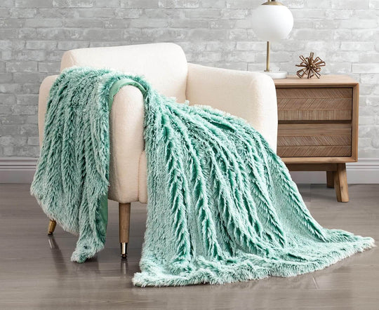 DSZ Product, feed-cond-new, feed-sl-DSZ Freight Payable, newDouble Sided Faux Fur Shaggy Throw Blanket - Emerald - Premium Home & Garden > Bedding > Blankets & Throws from Gioia Casa ! Shop Online Buy Now at S & D's Value Store Family Business Best Customer ServiceDSZ Product, feed-cond-new, feed-sl-DSZ Freight Payable, new