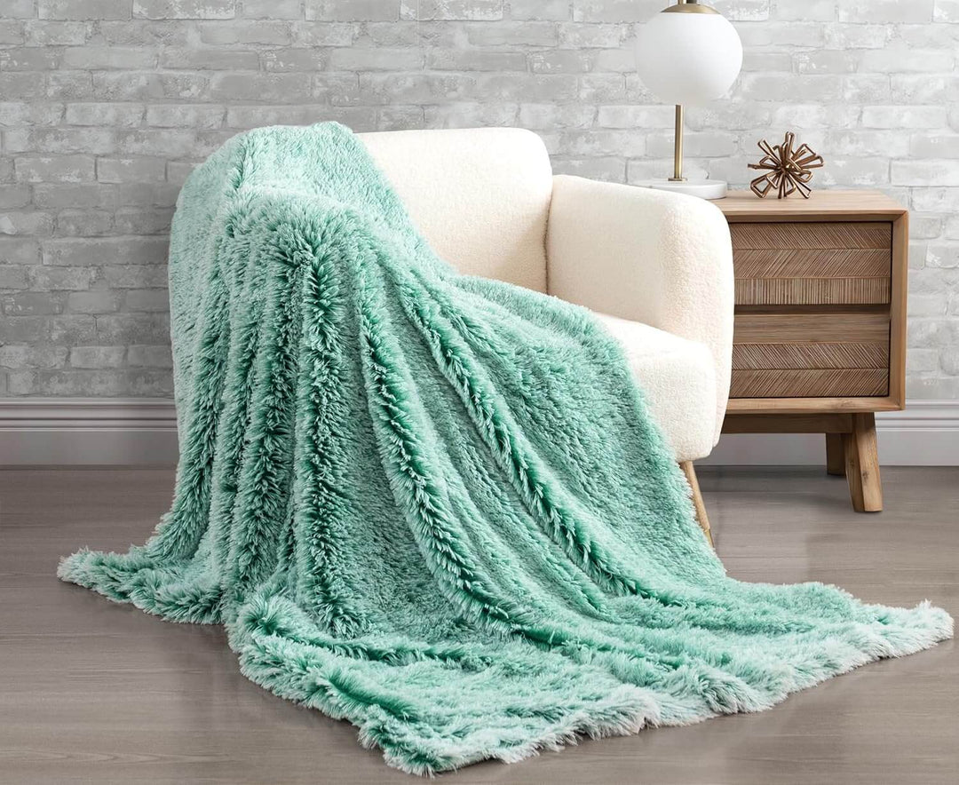 DSZ Product, feed-cond-new, feed-sl-DSZ Freight Payable, newDouble Sided Faux Fur Shaggy Throw Blanket - Emerald - Premium Home & Garden > Bedding > Blankets & Throws from Gioia Casa ! Shop Online Buy Now at S & D's Value Store Family Business Best Customer ServiceDSZ Product, feed-cond-new, feed-sl-DSZ Freight Payable, new