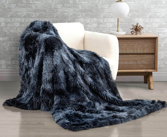 DSZ Product, feed-cond-new, feed-sl-DSZ Freight Payable, newDouble Sided Faux Fur Shaggy Throw Blanket - Navy - Premium Home & Garden > Bedding > Blankets & Throws from Gioia Casa ! Shop Online Buy Now at S & D's Value Store Family Business Best Customer ServiceDSZ Product, feed-cond-new, feed-sl-DSZ Freight Payable, new