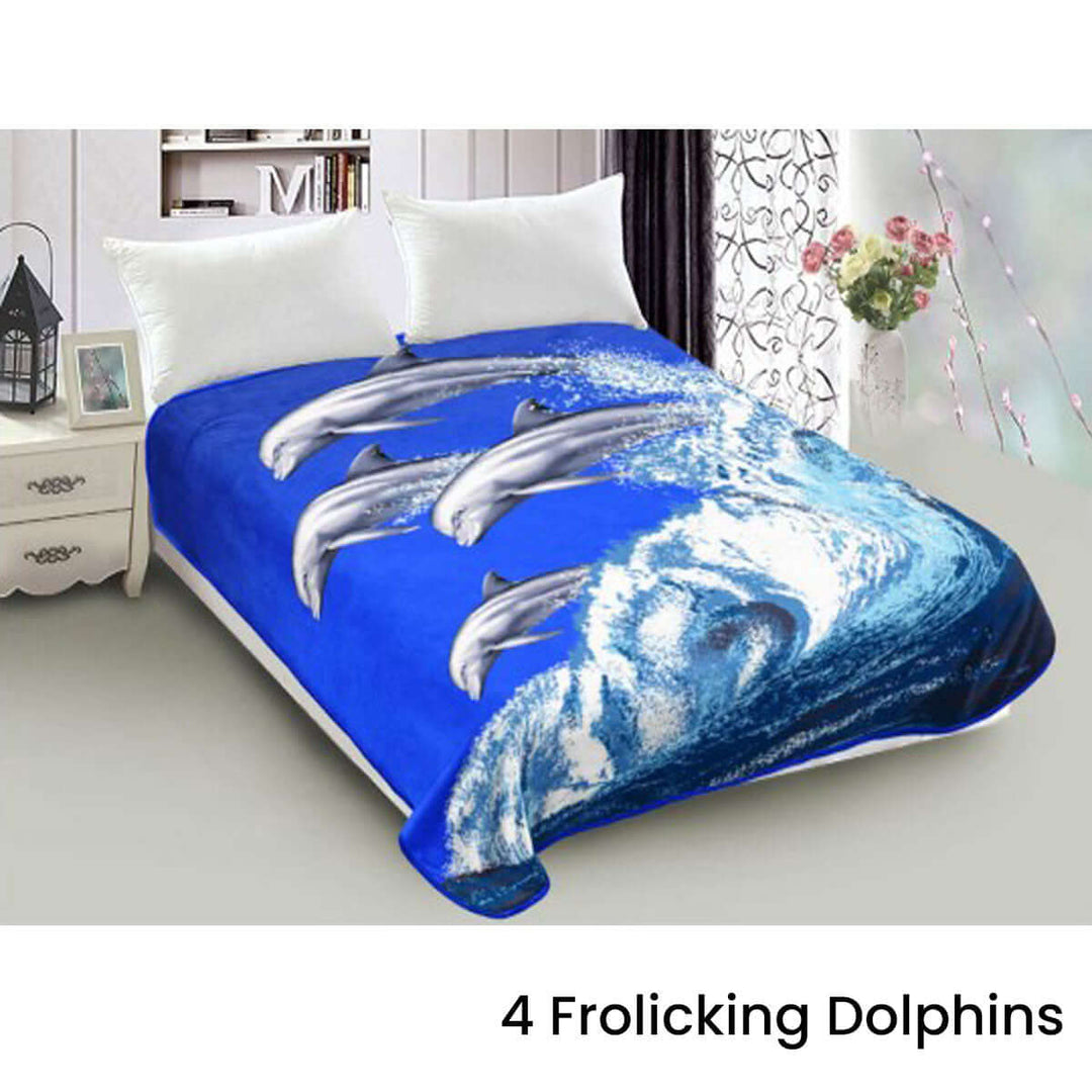 _label_, DSZ Product, feed-cond-new, feed-sl-free shipping, free-shipping800Gsm Luxury Reversible Animal Mink Blanket Queen 200 X 240 Cm Frolicking Dolphins - Premium Home & Garden > Bedding > Blankets & Throws from DSZ ! Shop Online Buy Now at S & D's Value Store Family Business Best Customer Service_label_, DSZ Product, feed-cond-new, feed-sl-free shipping, free-shipping