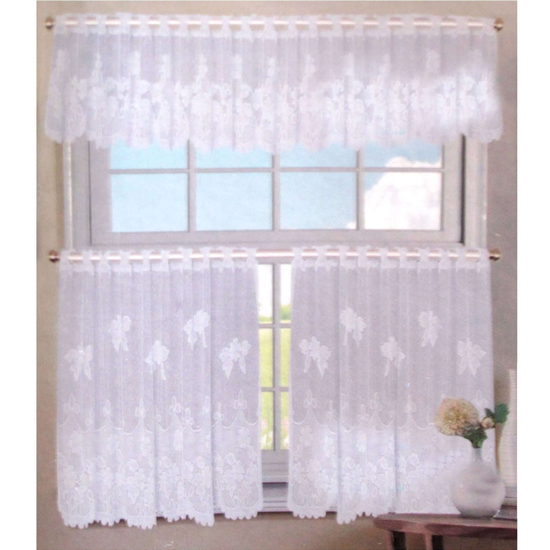 _label_, DSZ Product, feed-cond-new, feed-sl-free shipping, free-shipping, new3 Pce Cafe Flora Lace Curtain Set - Premium Home & Garden > Curtains > Curtains & Drapes from DSZ ! Shop Online Buy Now at S & D's Value Store Family Business Best Customer Service_label_, DSZ Product, feed-cond-new, feed-sl-free shipping, free-shipping, new