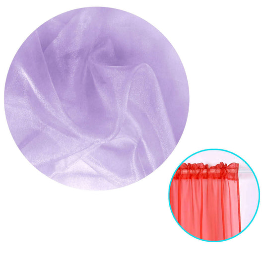 _label_, DSZ Product, feed-cond-new, feed-sl-free shipping, free-shipping, newPair Of Organza Sheer Rod Pocket Curtains Lilac - Premium Home & Garden > Curtains > Curtains & Drapes from DSZ ! Shop Online Buy Now at S & D's Value Store Family Business Best Customer Service_label_, DSZ Product, feed-cond-new, feed-sl-free shipping, free-shipping, new