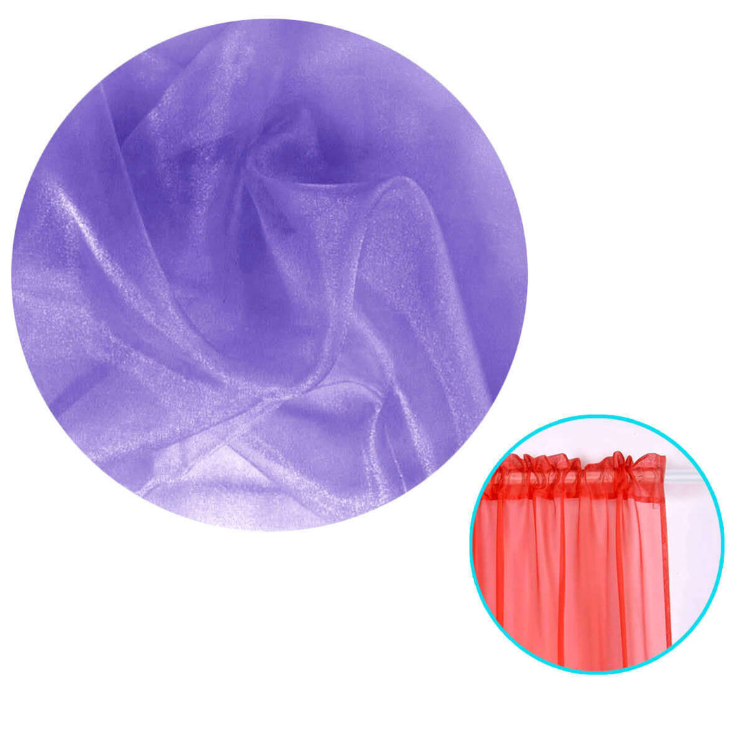 _label_, DSZ Product, feed-cond-new, feed-sl-free shipping, free-shipping, newPair Of Organza Sheer Rod Pocket Curtains Purple - Premium Home & Garden > Curtains > Curtains & Drapes from DSZ ! Shop Online Buy Now at S & D's Value Store Family Business Best Customer Service_label_, DSZ Product, feed-cond-new, feed-sl-free shipping, free-shipping, new