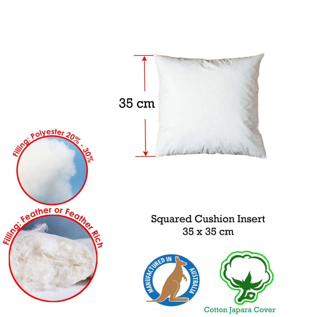 _label_, DSZ Product, feed-cond-new, feed-sl-free shipping, free-shipping, newDuck Feather Rich Fill Cushion Inserter Square 35 X 35Cm - Premium Home & Garden > Decor > Cushions & Throws from DSZ ! Shop Online Buy Now at S & D's Value Store Family Business Best Customer Service_label_, DSZ Product, feed-cond-new, feed-sl-free shipping, free-shipping, new