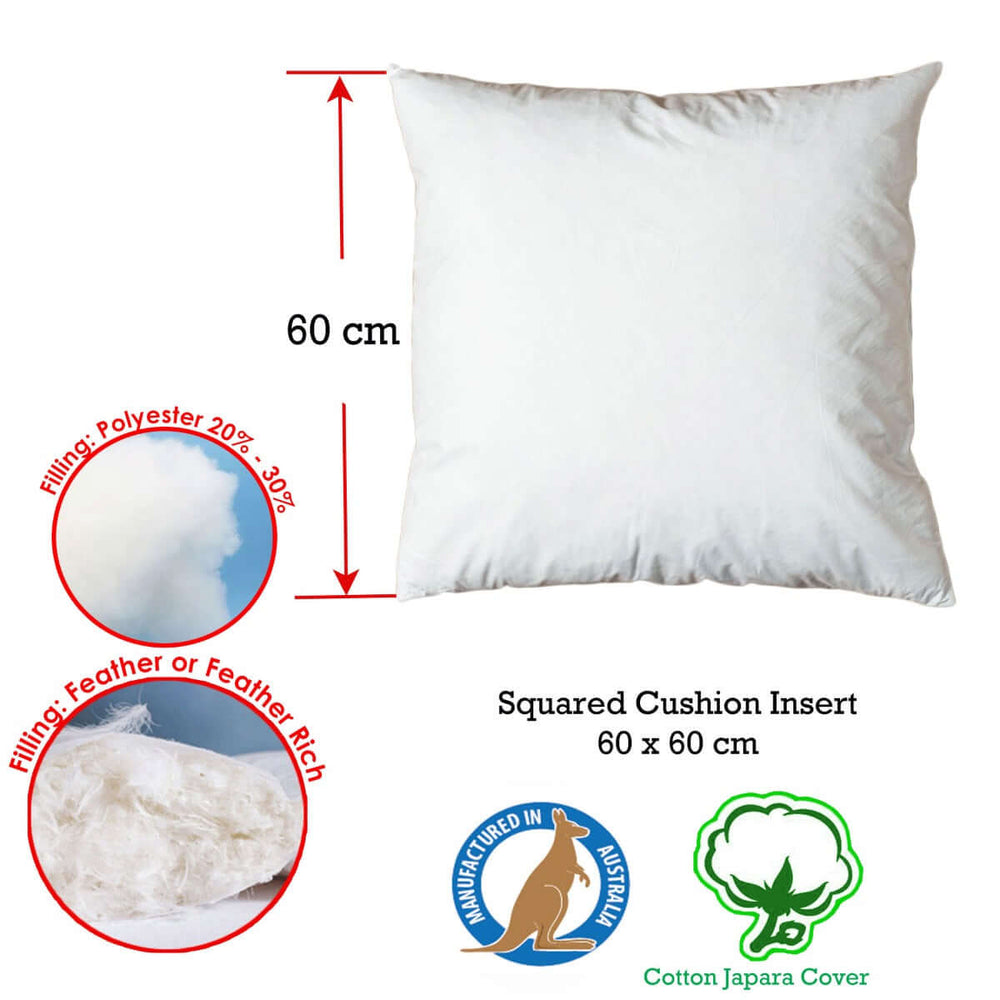 _label_, DSZ Product, feed-cond-new, feed-sl-free shipping, free-shipping, newDuck Feather Rich Fill Cushion Inserter Square 60 X 60Cm - Premium Home & Garden > Decor > Cushions & Throws from DSZ ! Shop Online Buy Now at S & D's Value Store Family Business Best Customer Service_label_, DSZ Product, feed-cond-new, feed-sl-free shipping, free-shipping, new