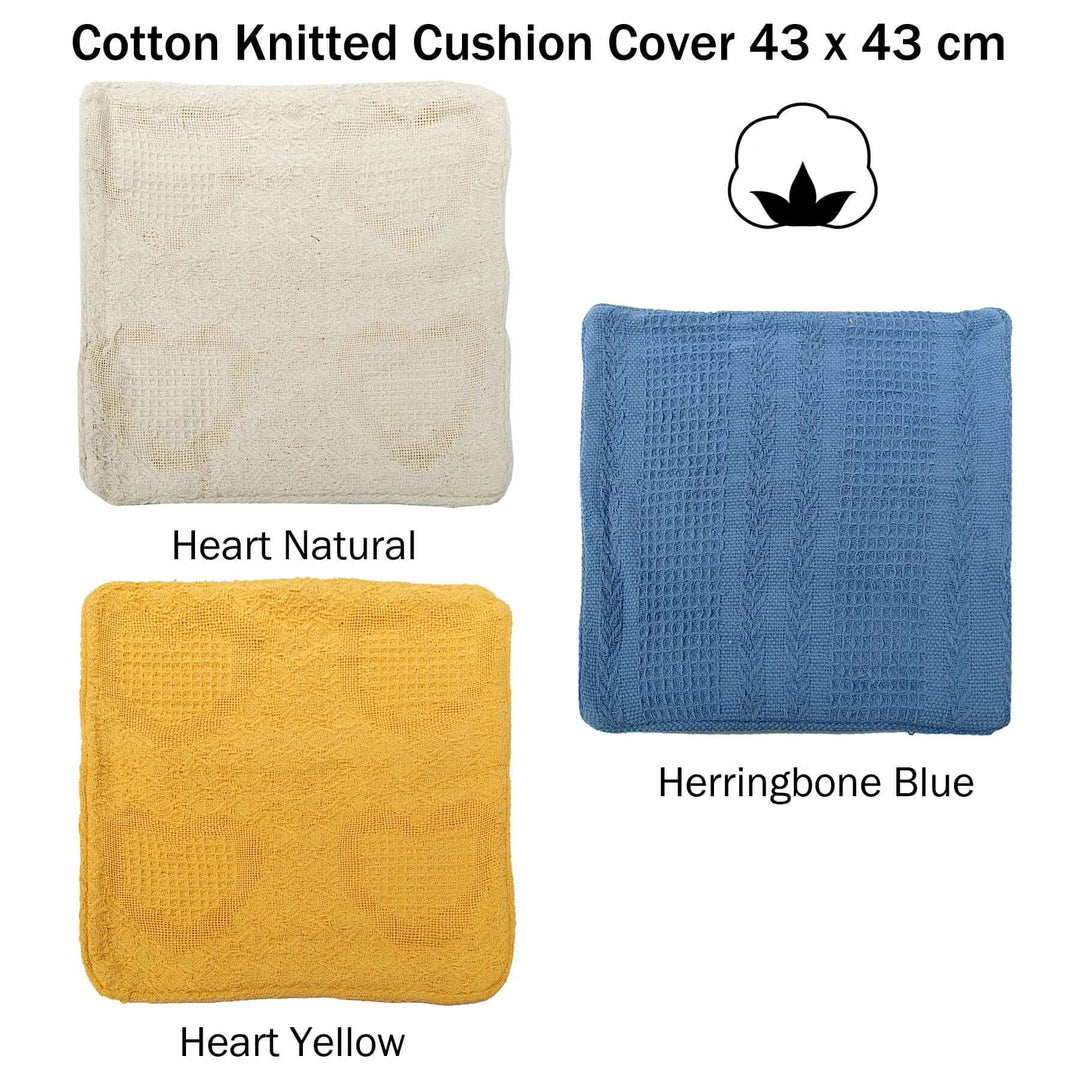 _label_, DSZ Product, feed-cond-new, feed-sl-free shipping, free-shippingCotton Knitted Cushion Cover Heart Natural - Premium Home & Garden > Decor > Cushions & Throws from DSZ ! Shop Online Buy Now at S & D's Value Store Family Business Best Customer Service_label_, DSZ Product, feed-cond-new, feed-sl-free shipping, free-shipping