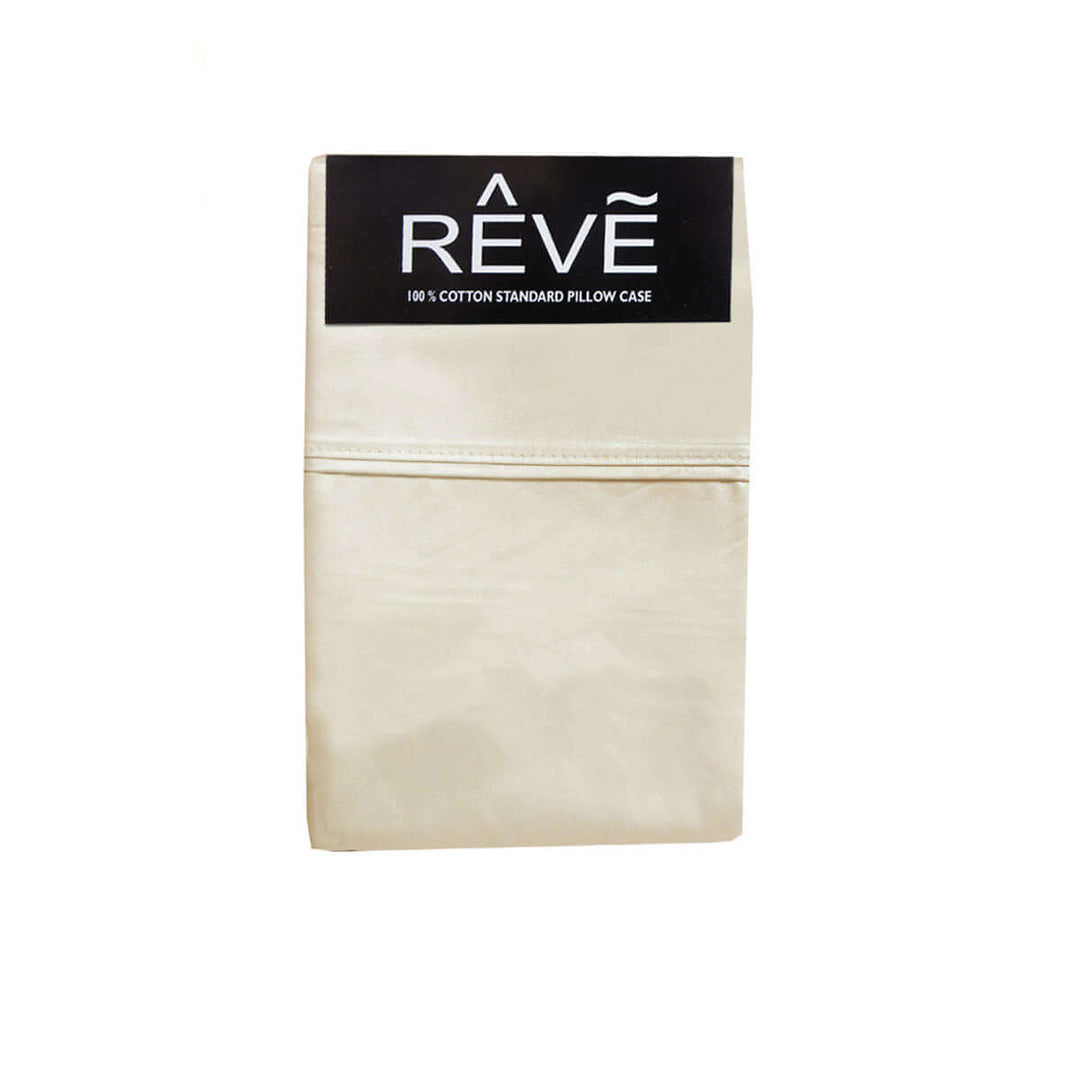 _label_, DSZ Product, feed-cond-new, feed-sl-free shipping, free-shippingPair Of Reve 100% Cotton Standard Pillowcases 48 X 74 Cm Solid Cream - Premium Home & Garden > Bedding > Pillows from DSZ ! Shop Online Buy Now at S & D's Value Store Family Business Best Customer Service_label_, DSZ Product, feed-cond-new, feed-sl-free shipping, free-shipping