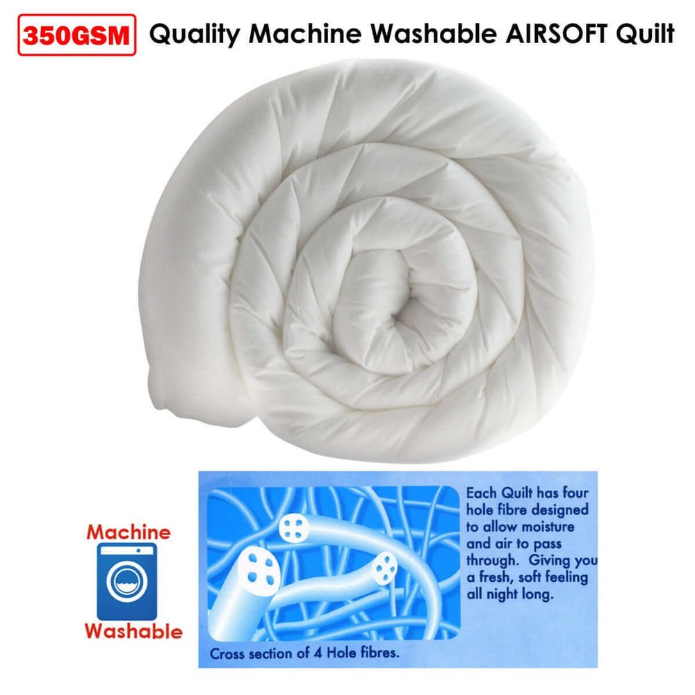 _label_, DSZ Product, feed-cond-new, feed-sl-free shipping, free-shipping350Gsm Quality Airsoft Quilt Queen - Premium Home & Garden > Bedding > Quilts & Duvets from DSZ ! Shop Online Buy Now at S & D's Value Store Family Business Best Customer Service_label_, DSZ Product, feed-cond-new, feed-sl-free shipping, free-shipping