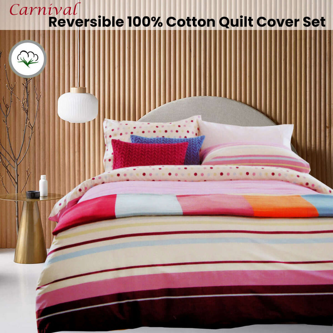 _label_, DSZ Product, feed-cond-new, feed-sl-free shipping, free-shippingAtmosphere Carnival Reversible Quilt Cover Set Queen - Premium Home & Garden > Decor > Garden Ornaments from Atmosphere ! Shop Online Buy Now at S & D's Value Store Family Business Best Customer Service_label_, DSZ Product, feed-cond-new, feed-sl-free shipping, free-shipping