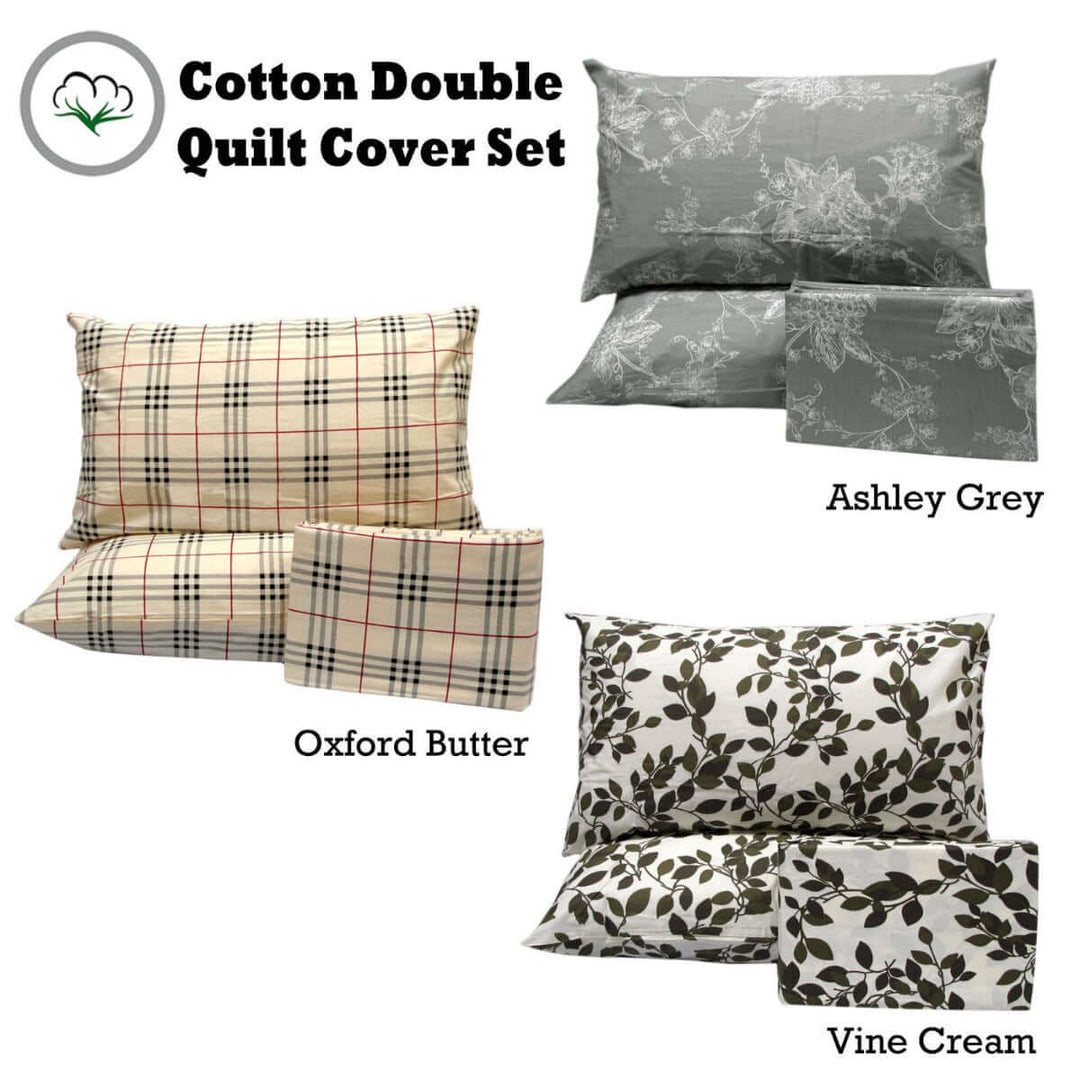 _label_, DSZ Product, feed-cond-new, feed-sl-free shipping, free-shippingPure Cotton Ashley Quilt Cover Set Double - Premium Home & Garden > Bedding > Bed Sheets from DSZ ! Shop Online Buy Now at S & D's Value Store Family Business Best Customer Service_label_, DSZ Product, feed-cond-new, feed-sl-free shipping, free-shipping