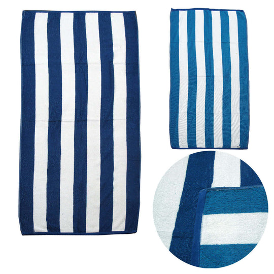 _label_, DSZ Product, feed-cond-new, feed-sl-free shipping, free-shipping, newSet Of 2 Reversible Cabana Striped Towels Blue/Aqua - Premium Home & Garden > Bathroom Accessories > Bath Towels & Robes from DSZ ! Shop Online Buy Now at S & D's Value Store Family Business Best Customer Service_label_, DSZ Product, feed-cond-new, feed-sl-free shipping, free-shipping, new